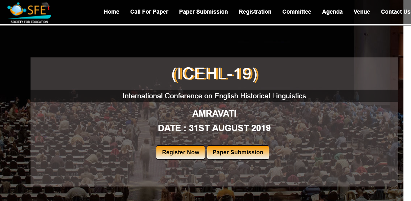 International Conference on English Historical Linguistics (ICEHL-19), Amravati, Maharashtra, India