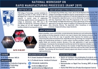 NATIONAL WORKSHOP ON RAPID MANUFACTURING PROCESSES (RAMP 2019)