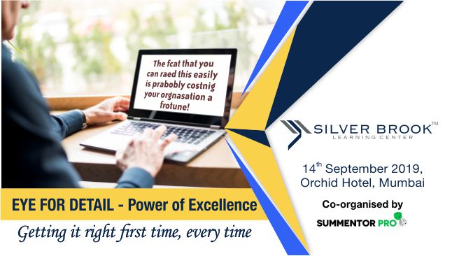 Eye for detail - Attention to detail training Program by Silver brook learning center, Mumbai, Maharashtra, India