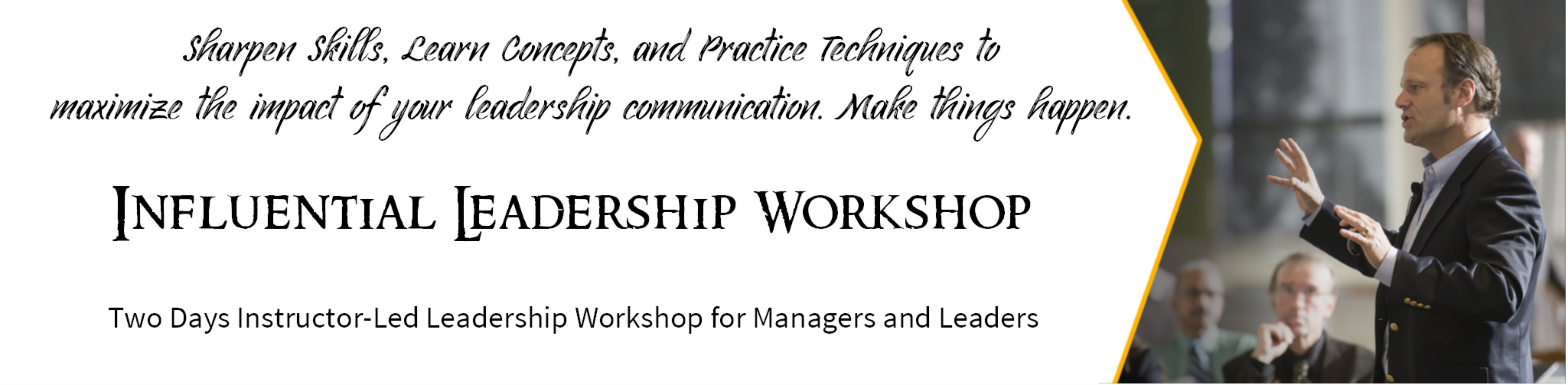 Influential Leadership - Workshop for Managers and Leaders @ Chennai, Chennai, Tamil Nadu, India