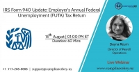 IRS Form 940 Update: Employer's Annual Federal Unemployment (FUTA) Tax Return