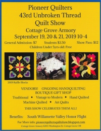 Pioneer Quilters Quilt Show