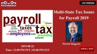 Multi-State Tax Issues  for Payroll 2019