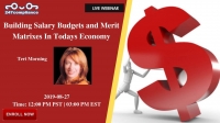 Building Salary Budgets and Merit Matrixes In Todays Economy