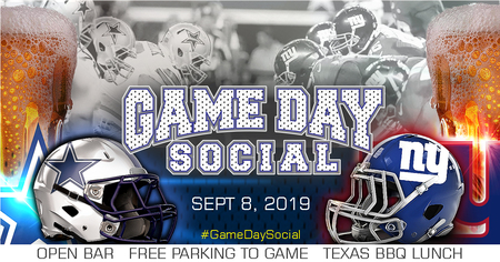 Game Day Social (Giants at Cowboys), Arlington, Texas, United States