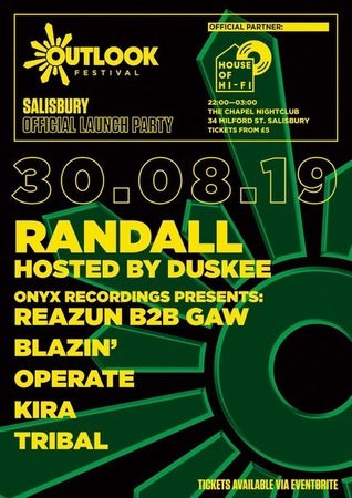 House of Hi-Fi: Outlook Festival Official Salisbury Launch Party, Wiltshire, United Kingdom