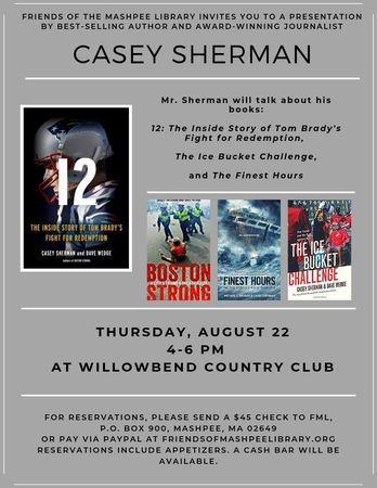 Casey Sherman Author Event, Mashpee, Massachusetts, United States