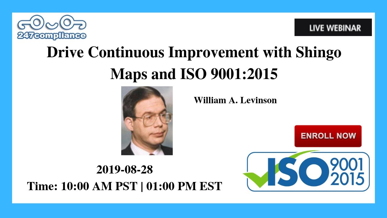 Drive Continuous Improvement with Shingo Maps and ISO 9001:2015, Newark, Delaware, United States