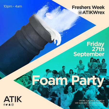 Freshers Foam Party, Wrexham, Wales, United Kingdom