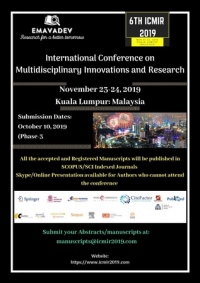 SCOPUS/Web of Science Indexed Publication International Conference on Multidisciplinary Innovations and Research