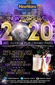Boston New Year's Eve All Access Pub Crawl Pass NYE (Faneuil Hall)