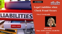 Legal Liabilities when Check Fraud Occurs