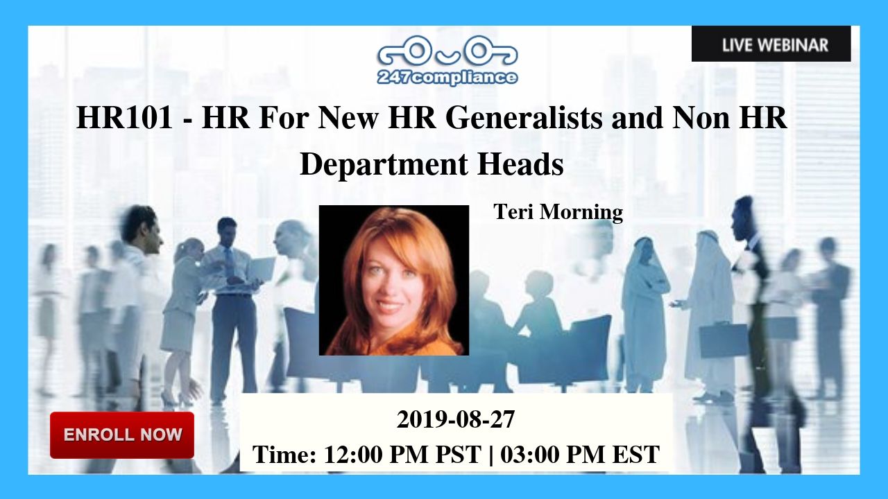 HR101 - HR For New HR Generalists  and Non HR Department Heads, Newark, Delaware, United States