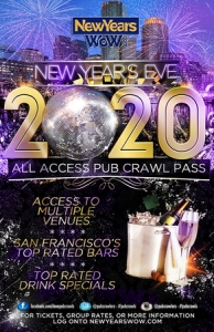 San Francisco New Year's Eve All Access Pub Crawl Pass NYE - Dec 2019