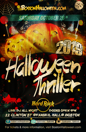 Hard Rock Boston Halloween Thriller Event (Faneuil Hall) - October 2019, Boston, Massachusetts, United States