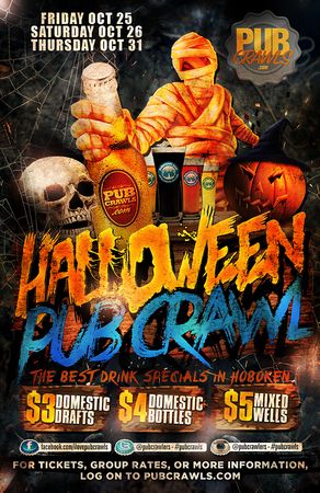 Hoboken Halloween Weekend Fright Night Pub Crawl - Oct 2019, Hoboken, New Jersey, United States