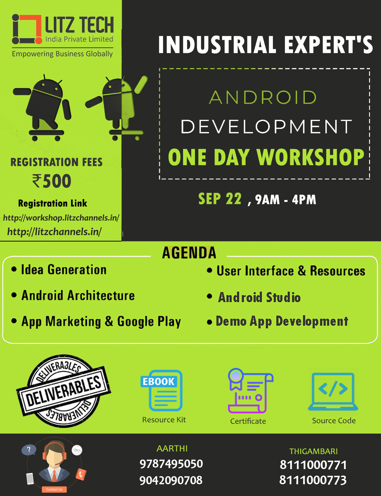 BEST ANDROID WORKSHOP IN COIMBATORE, Coimbatore, Tamil Nadu, India