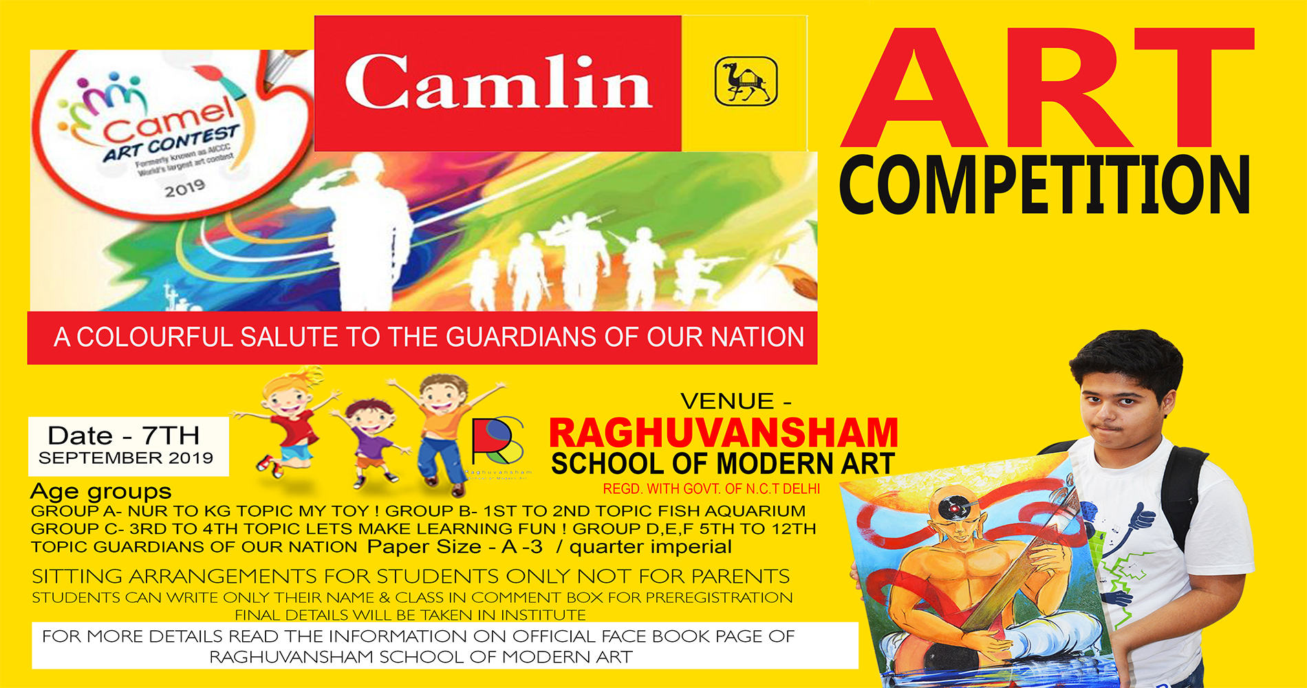 Camlin Art Competition 2019, North West Delhi, Delhi, India