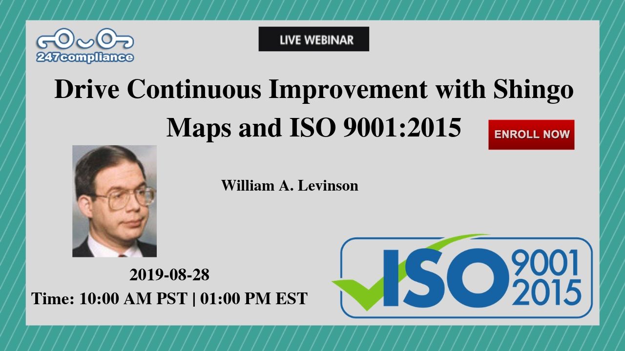 Drive Continuous Improvement with Shingo  maps and ISO 9001:2015, Newark, Delaware, United States
