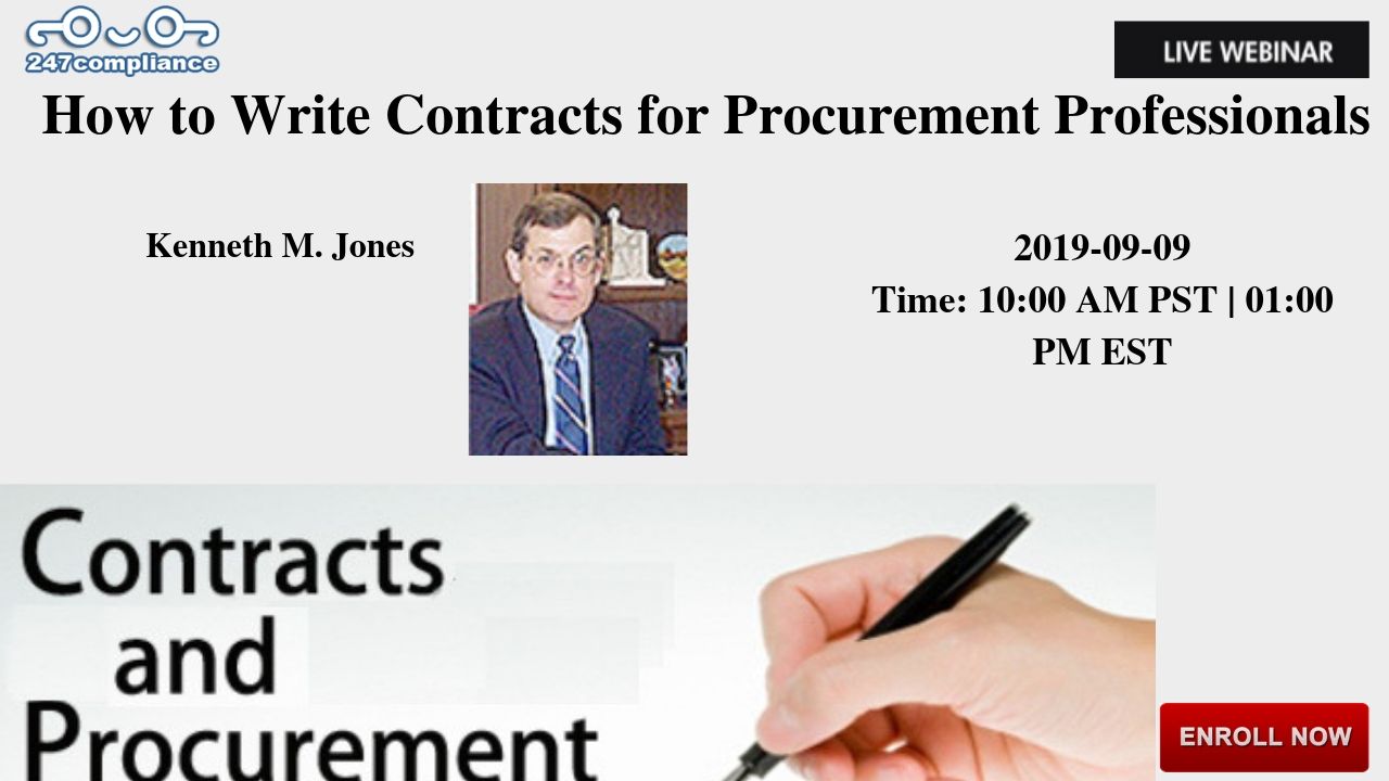 How to Write Contracts for Procurement Professionals, Newark, Delaware, United States