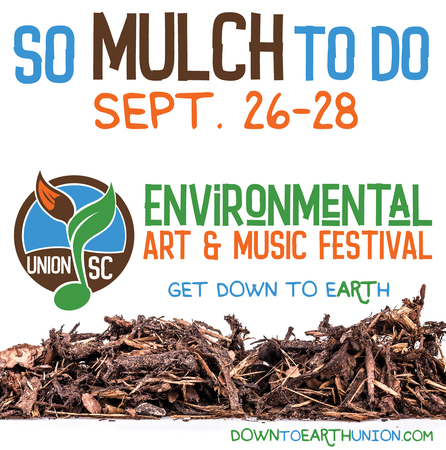 Union's Environmental Art and Music Festival is Sept. 26-28, Union, South Carolina, United States