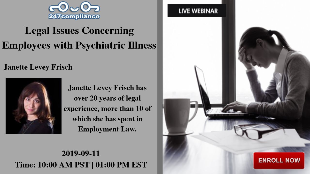 Legal Issues Concerning Employees with Psychiatric Illness, Newark, Delaware, United States