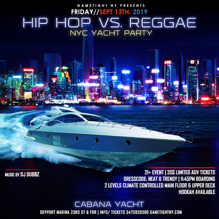 NYC End of Summer Midnight Yacht Party at Skyport Marina 2019, New York, United States