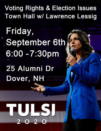 Town Hall with Tulsi Gabbard, Strafford, New Hampshire, United States