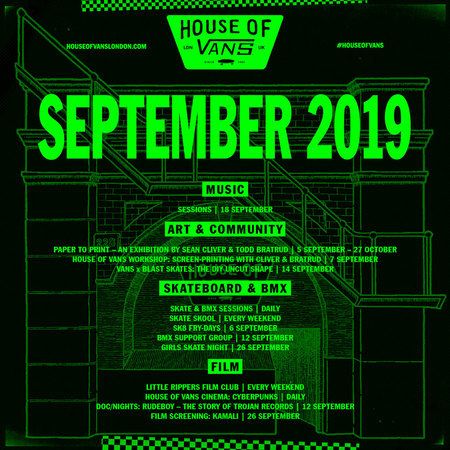 House of Vans London - September, London, United Kingdom