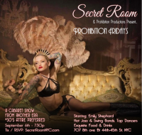 Prohibition Fridays @ The Secret Room, Band, Burlesque Dancers, Tap Dancers