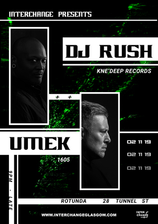 InterChange Presents: DJ Rush & UMEK, Scotland, Glasgow City, United Kingdom