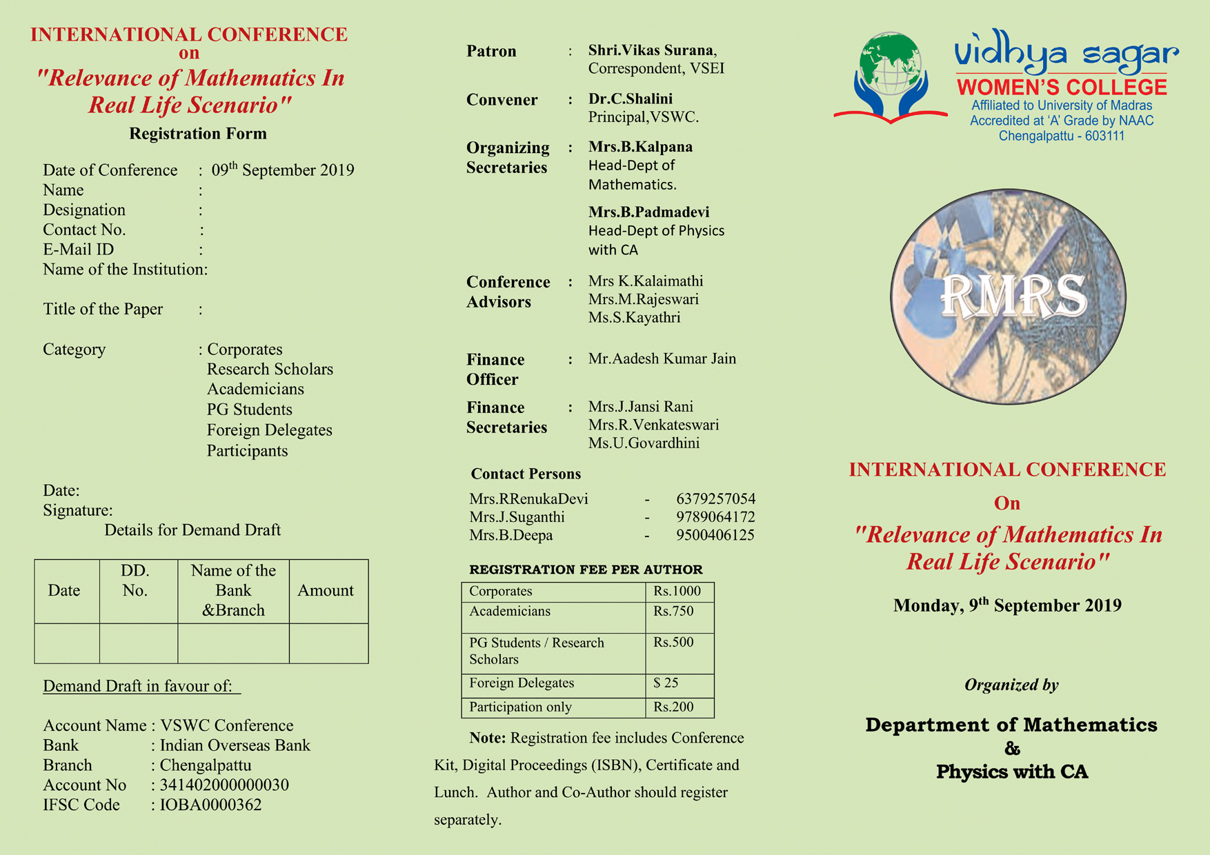 Relevance of Mathematics in Real Life Scenario, Kanchipuram, Tamil Nadu, India