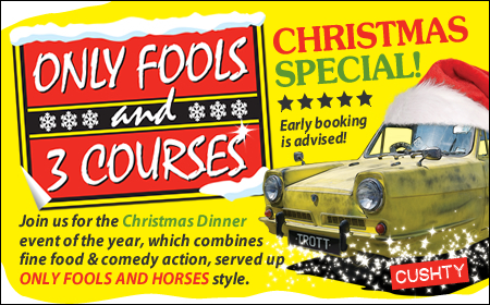 Only Fools and 3 Courses XMAS Special Dinner Mercure Hotel Maistone 22/11, Kent, United Kingdom