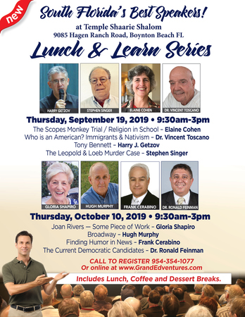 September and October Lecture Series, Boynton Beach, Florida, United States