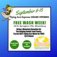 Flying Ace Express Miamisburg Grand Opening Free Wash Week!
