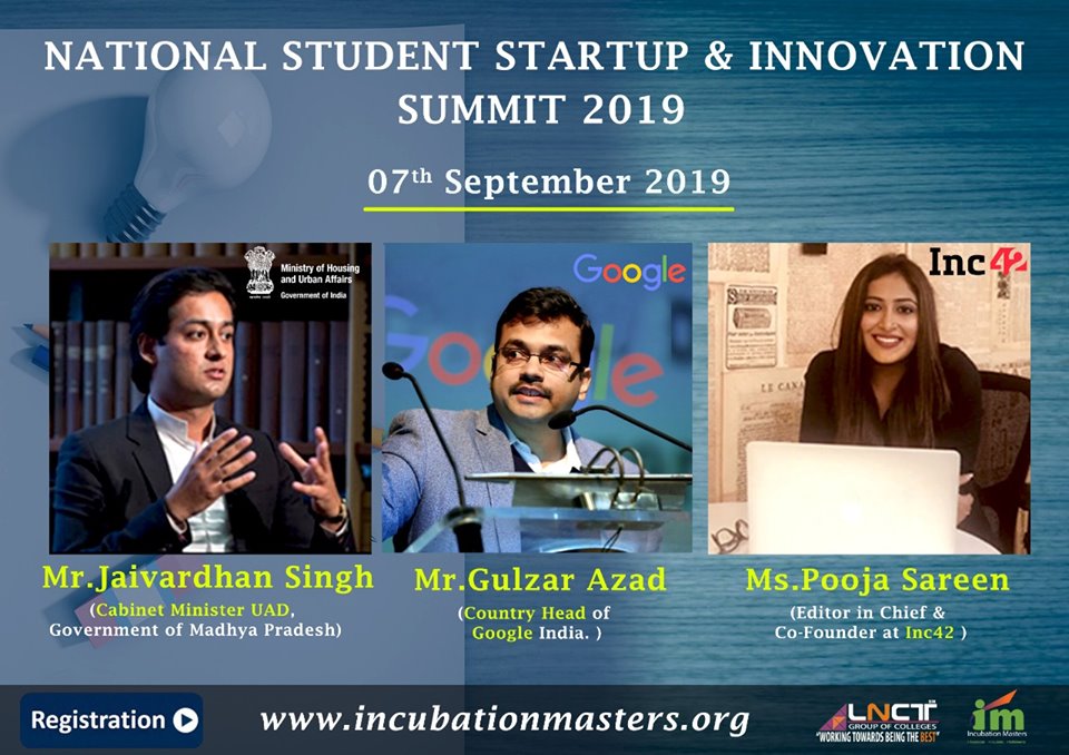 National Student Startup & Innovation Summit 2019, Bhopal, Madhya Pradesh, India