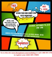 Free Comic Strip Youth Workshop for your kids