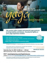 Yoga for Beginners - Free open to all 7 age and above