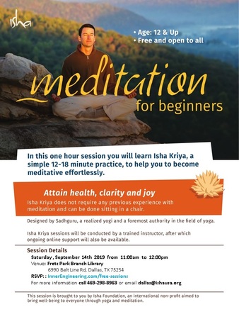 Meditation For Beginners, Dallas, Texas, United States