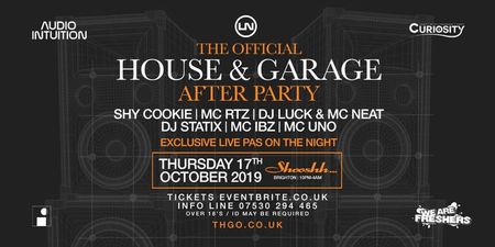 The Official House and Garage After Party, Brighton, Brighton and Hove, United Kingdom