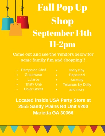 Fall Pop Up Shop, Marietta, Georgia, United States
