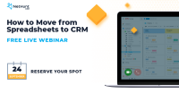 FREE LIVE WEBINAR How to Move from Spreadsheets to CRM