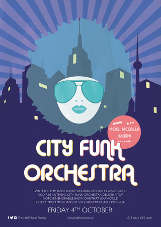 City Funk Orchestra Live at Half Moon Putney London Friday 4 October, Greater London, England, United Kingdom