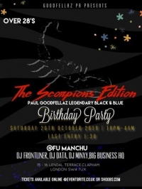 Paul Goodfellaz Legendary Black and Blue Birthday Party