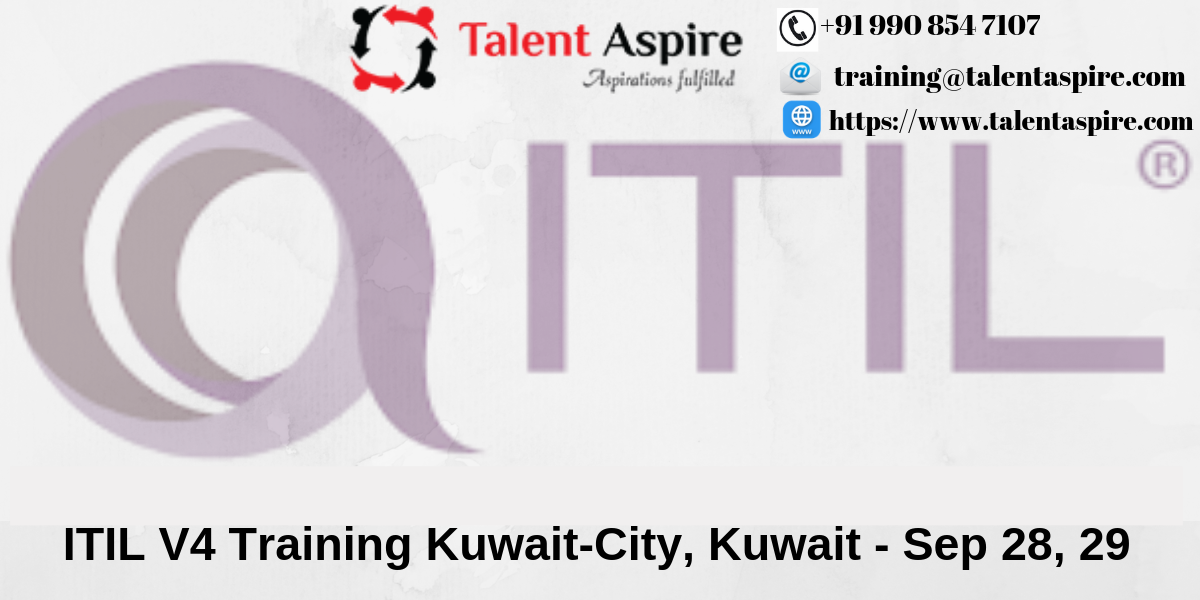 ITIL V4 Foundation Certification Training in Kuwait-City, Kuwait, Kuwait-City, Al Ahmadi, Kuwait