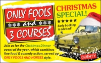 Only Fools 3 Courses XMAS Special Dinner Britannia Leeds Airport Hotel 7/12