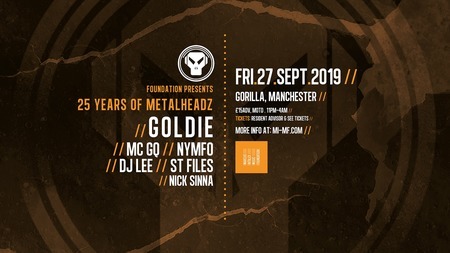 Foundation: Goldie & 25 Years Of Metalheadz, Manchester, United Kingdom