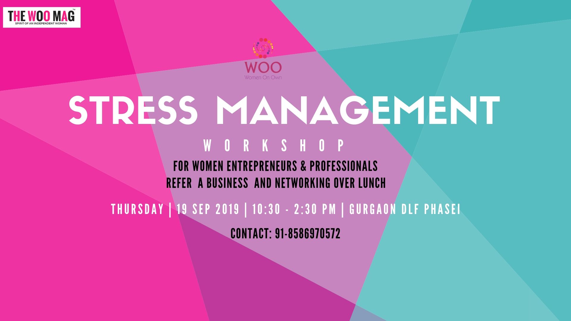 Stress Management for women entrepreneurs and professionals, Gurgaon, Haryana, India