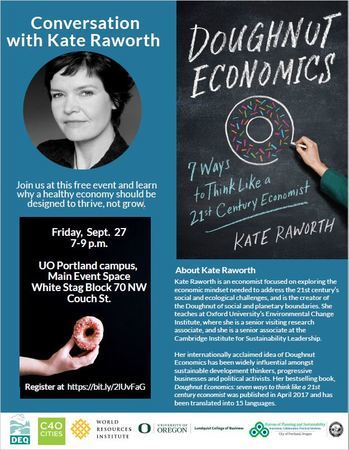 Conversation with Kate Raworth: A healthy economy should thrive, not grow., Portland, Oregon, United States