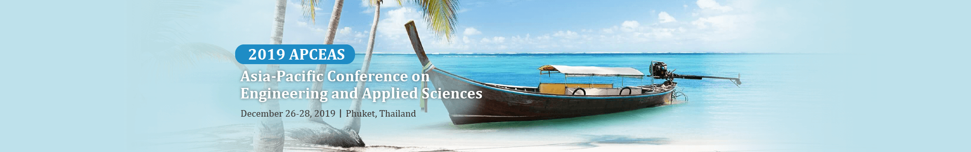 Asia-Pacific Conference on Engineering and Applied Sciences (APCEAS), Phuket, Thailand